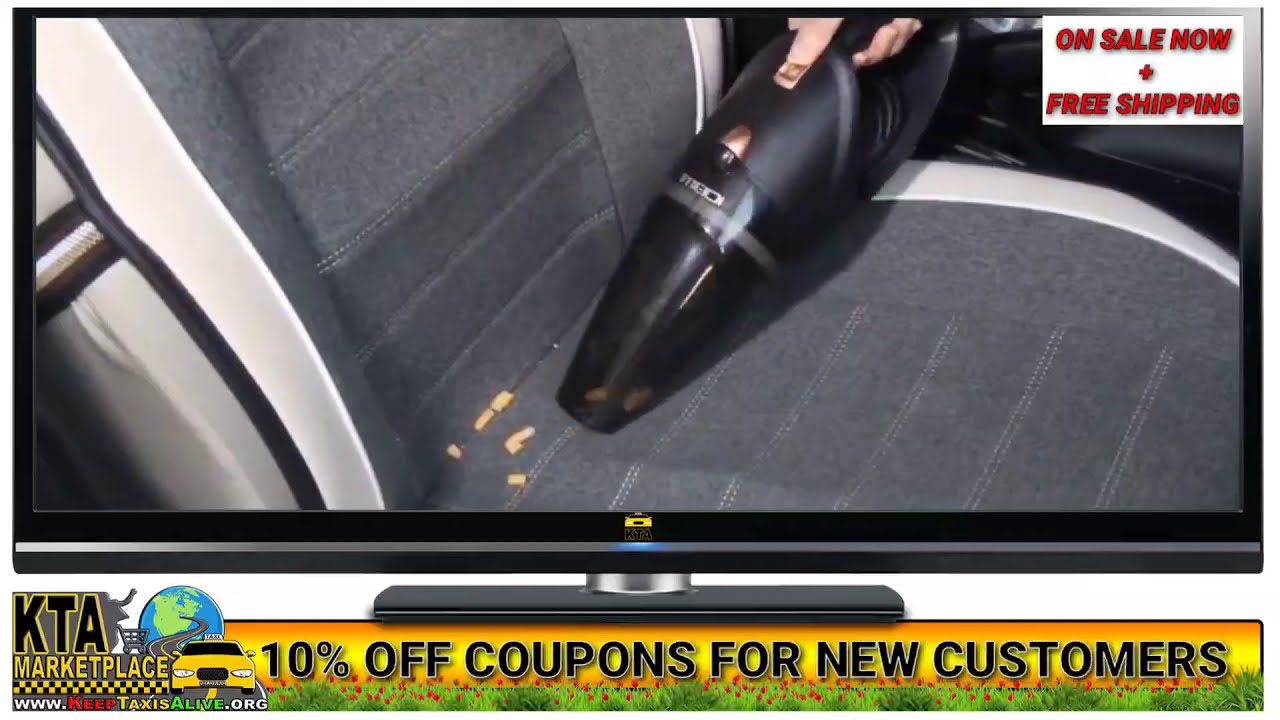 CARAYMIN Portable Car Vacuum Cleaner - High Power 120W 5000PA Suction for Wet and Dry Cleaning