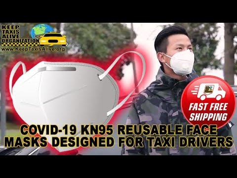 COVID-19 KN95 REUSABLE FACE MASKS DESIGNED FOR TAXI DRIVERS