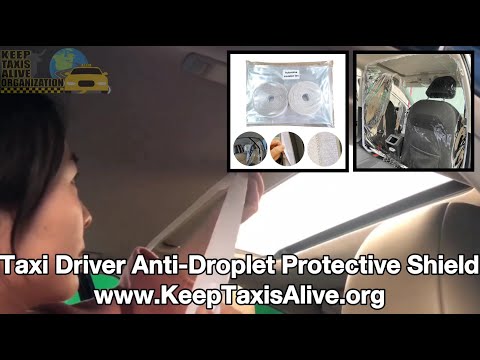 Taxi Driver Anti Droplet Protective Isolation Clear Film Shield