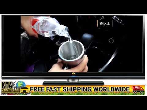 ALIDU 12V Stainless Steel Car Electric Heating Travel Coffee Mug (10 oz / 300 ml)